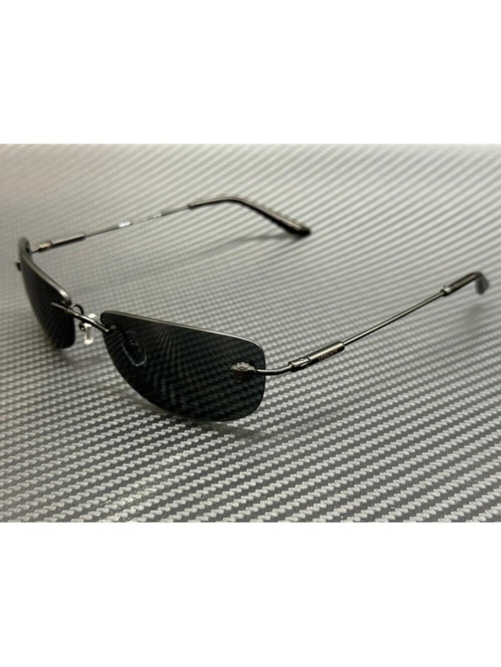 New Versace Men Matte Black Sunglasses 60-18-135